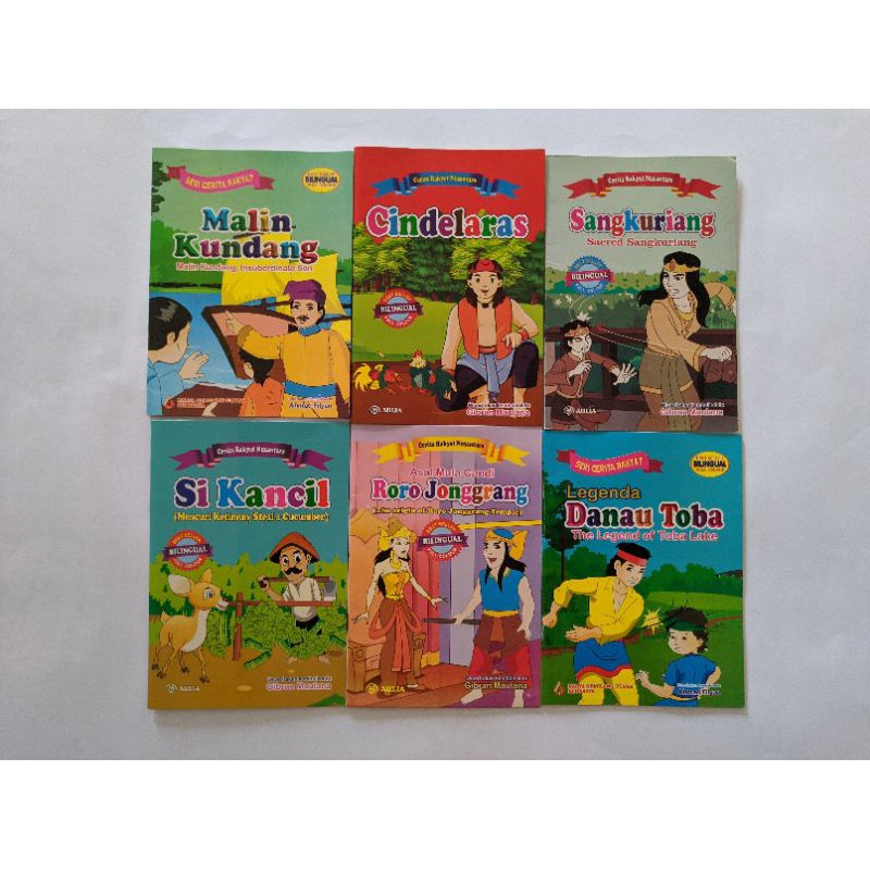 Jual Buku Cerita Bergambar Seri Cerita Rakyat. 2 Bahasa Indonesia ...