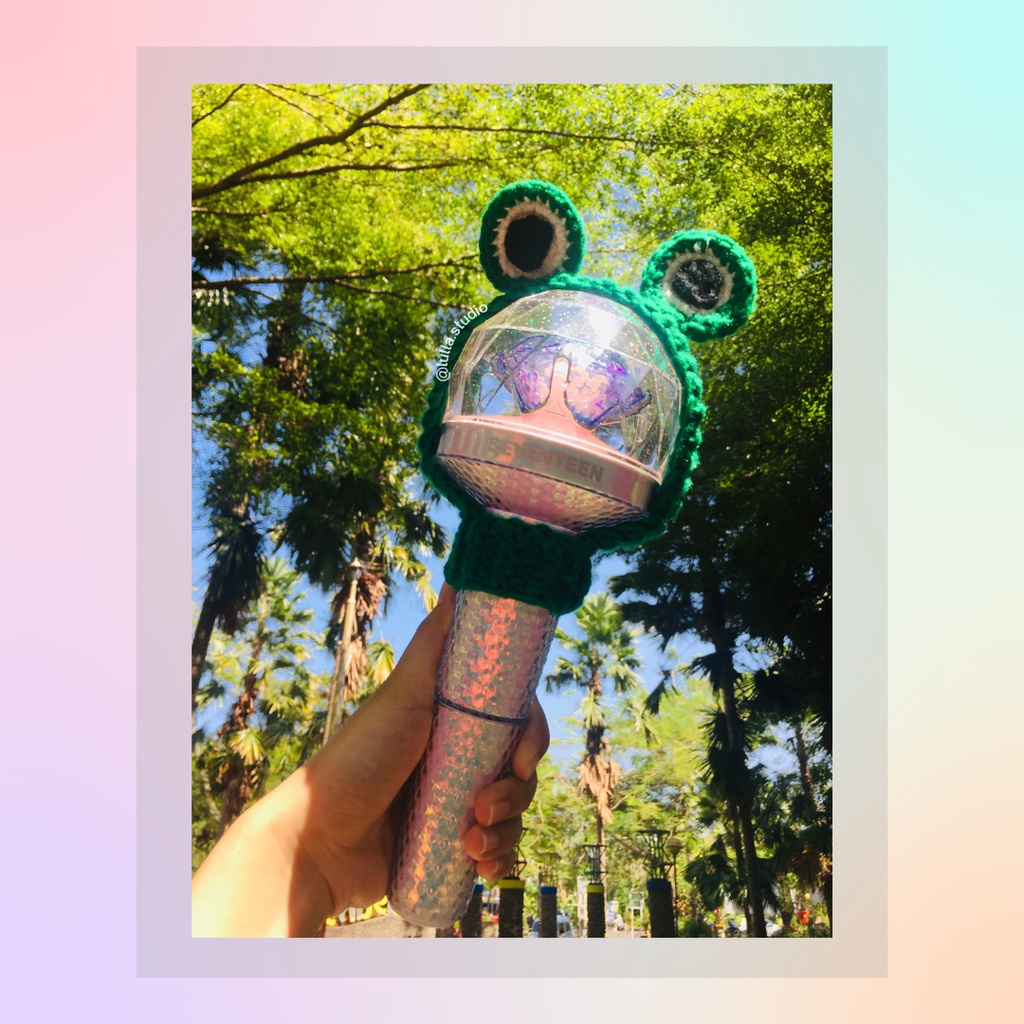 Jual Head Cover Lightstick Seventeen / aksesoris lightstick rajut ...