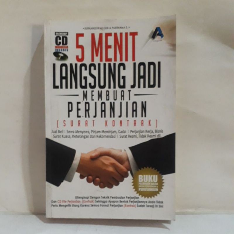 Jual Buku Hukum - 5 Menit Langsung Jadi Membuat Perjanjian (Surat ...