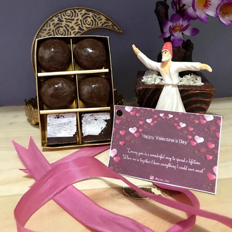 Jual Special Valentine Day Chocolate Laddu & Chocolate Milk Burfi