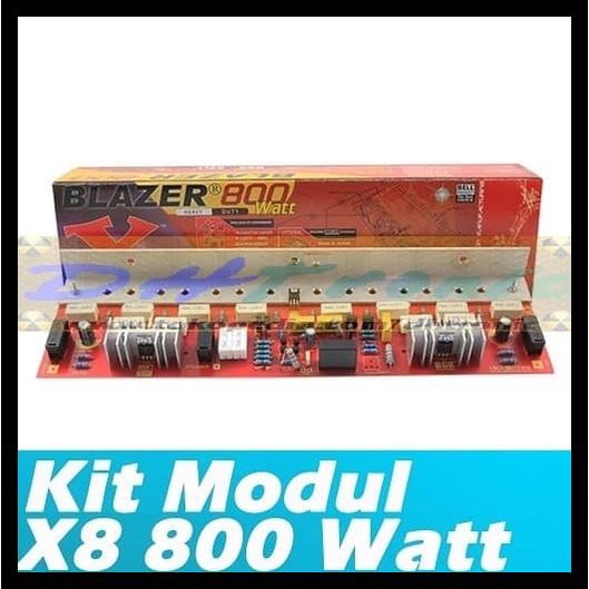 Jual Kit Modul Blazer X8 Bell Power Amplifier Blazer 800W Mono X8
