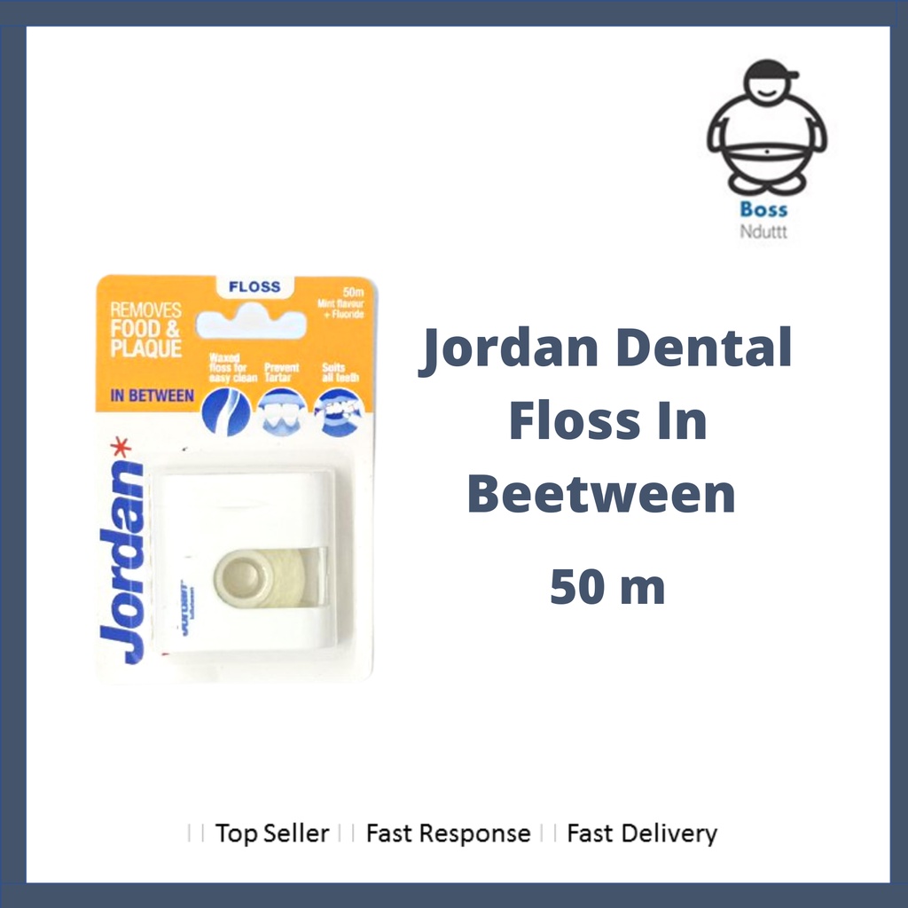 Jual Jordan Dental Floss In Between 50m 50 m Shopee Indonesia