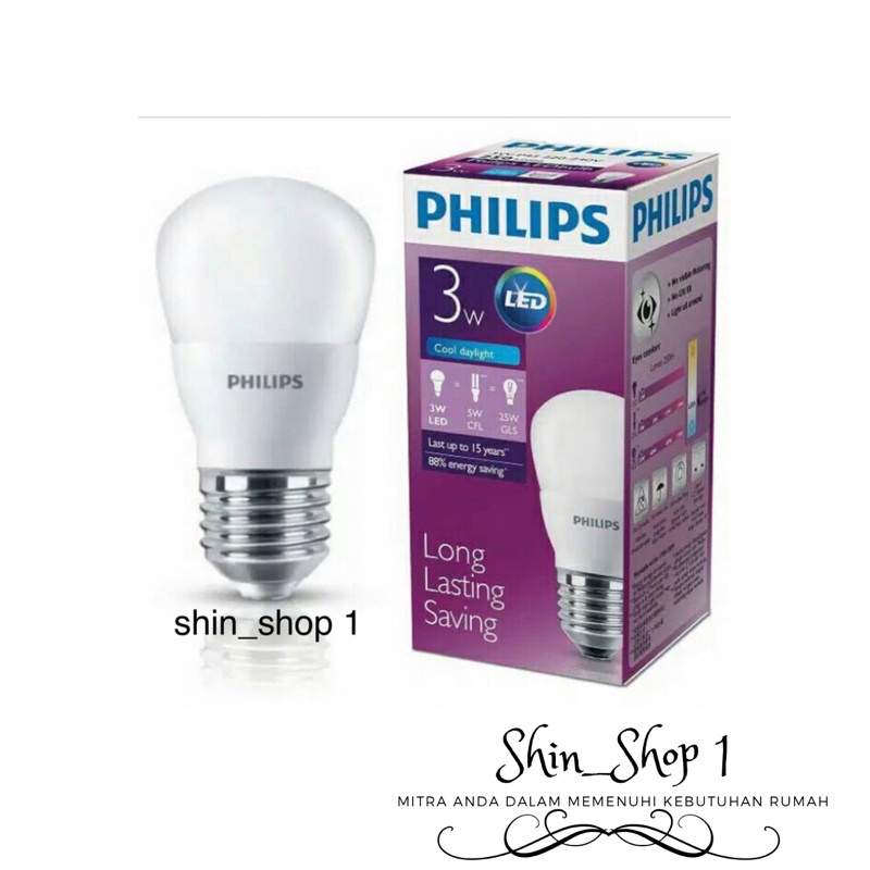 Jual led phillip 3 watt | Shopee Indonesia