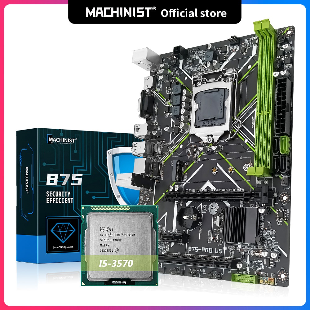 Jual PREORDER Machinist B75 Motherboard Kit Set With Intel Core I5-3570 ...