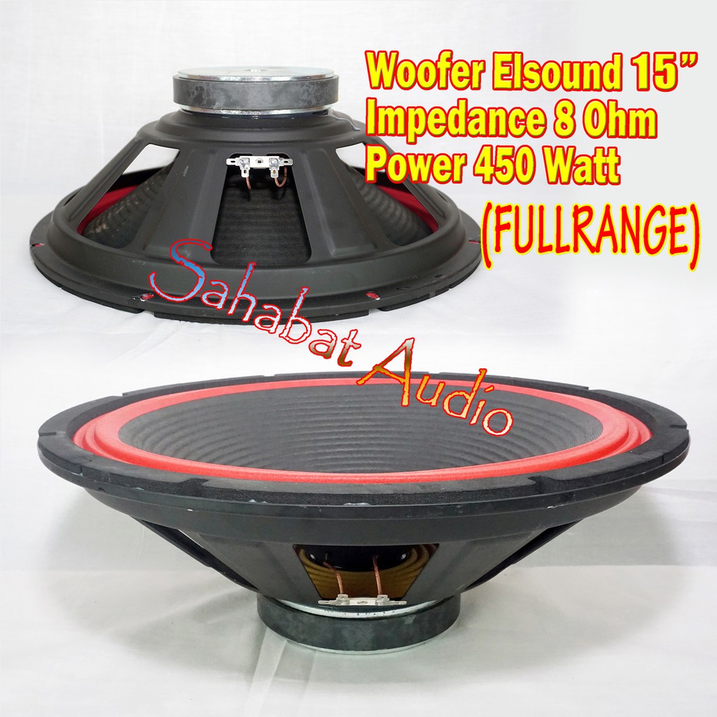 Jual Woofer Elsound Fullrange Speaker Bass In Woofer Speaker