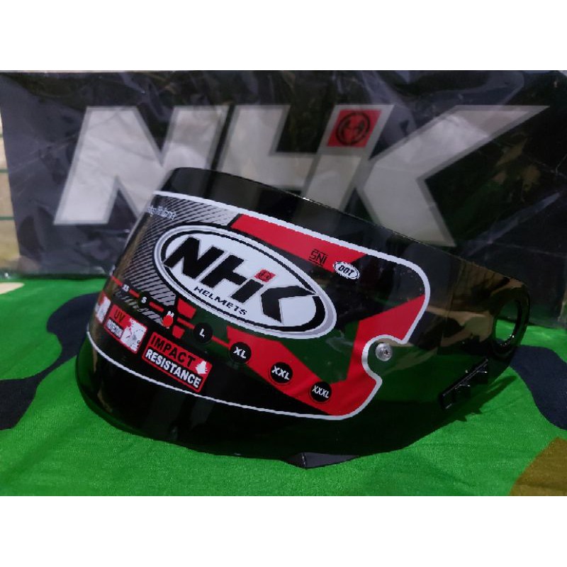 Jual Visor Kaca Helm Nhk Gp Tech Nhk Gp Pro Dark Smoke Shopee Indonesia