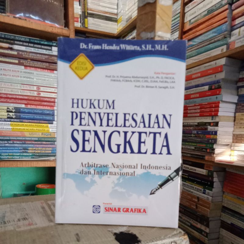 Jual Buku Hukum Penyelesaian Sengketa Arbitrase Nasional Indonesia Dan