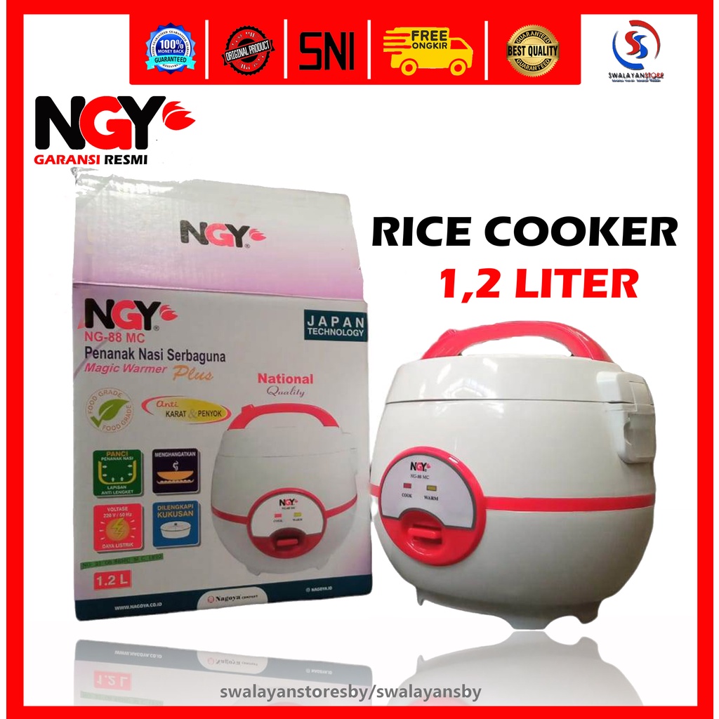 Jual RICE COOKER NAGOYA 1,2 LITER GARANSI RESMI Shopee Indonesia