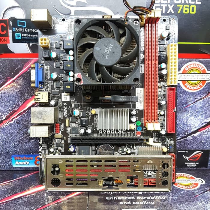 Jual Paket Motherboard mobo Amd Am3 DDR3 processor Athlon X250 Fan Shopee Indonesia