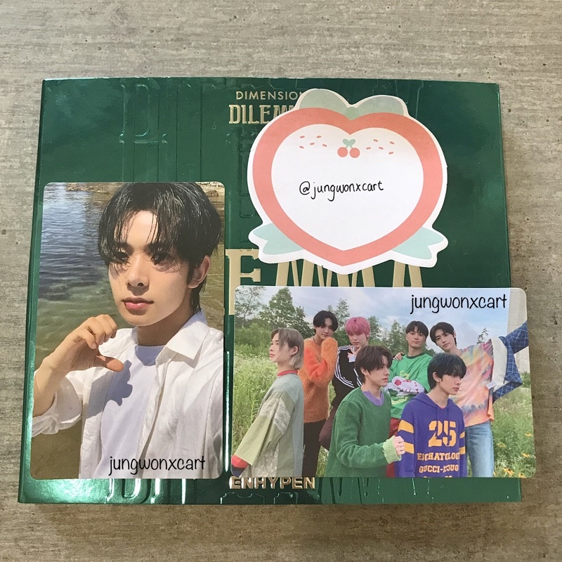 Jual Enhypen Pc Photocard Album Fullset Unsealed Dilemma Essential Heeseung Ody Odysseus Setlove