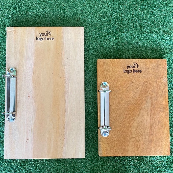 Jual (CUSTOM) Cover Buku Menu Kayu / Wooden Menu Book untuk Resto, Cafe ...