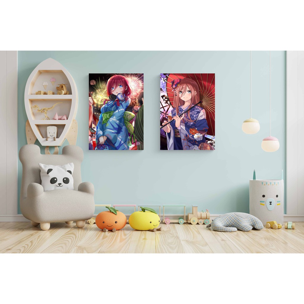 Jual Poster Anime Nakano Miku Go Toubun no Hanayome dekorasi hiasan ...
