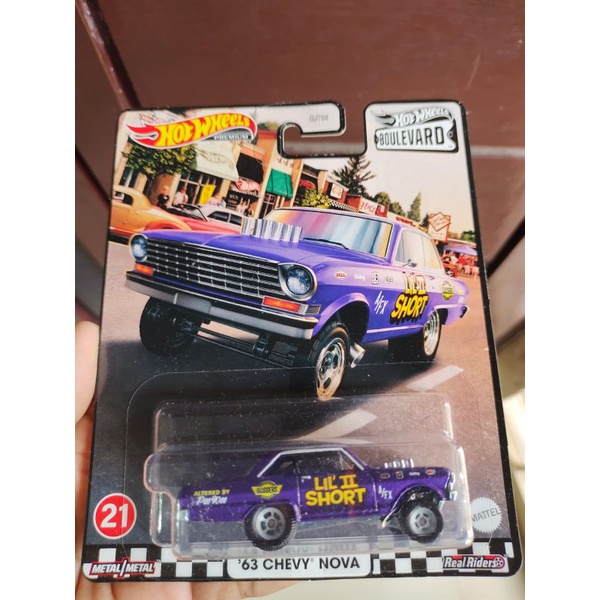 Hot Wheels Boulevard #21 '63 Chevy Nova Lil&rsquo; II Short Edizione Limitata, Spedizione Gratis