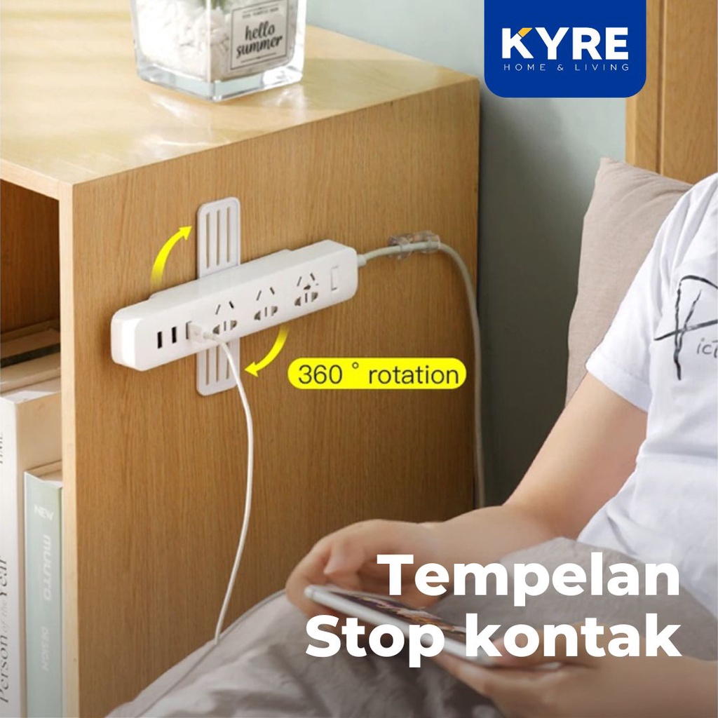Jual gantungan colokan stop kontak dinding tempel kuat bisa di putar ...