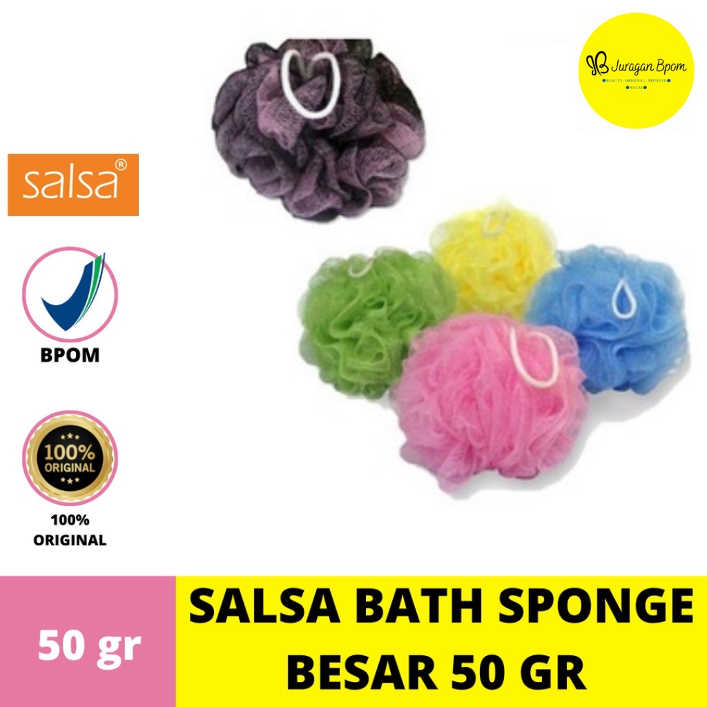 Jual SALSA Bath Sponge Besar 50 Gr / Spons Mandi 2 Lapis / Spon Mandi ...
