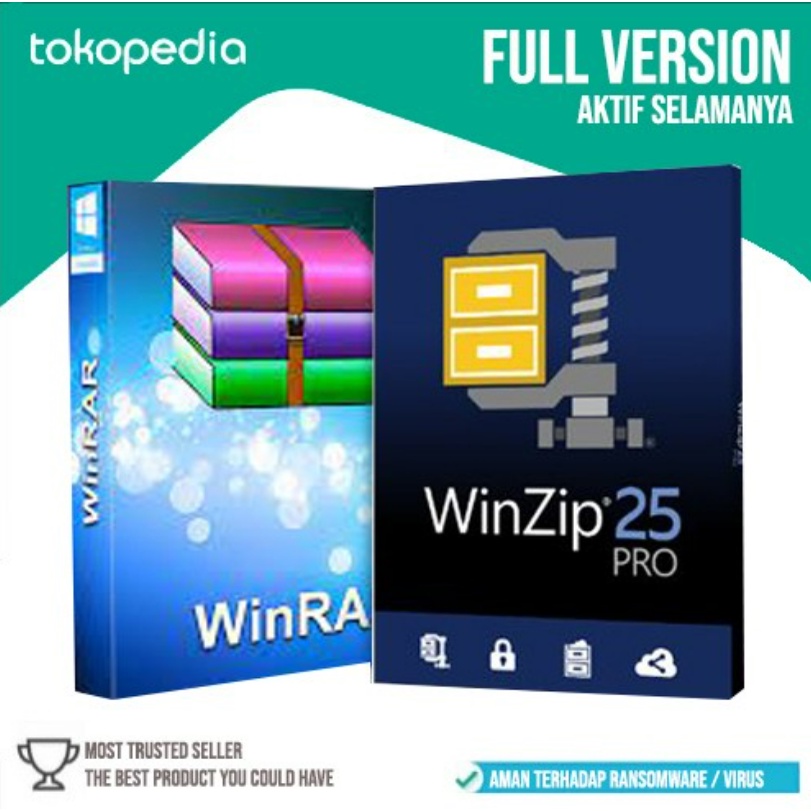 Jual Paket Winzip dan Winrar FUll Version Aktif selamanya | Shopee ...