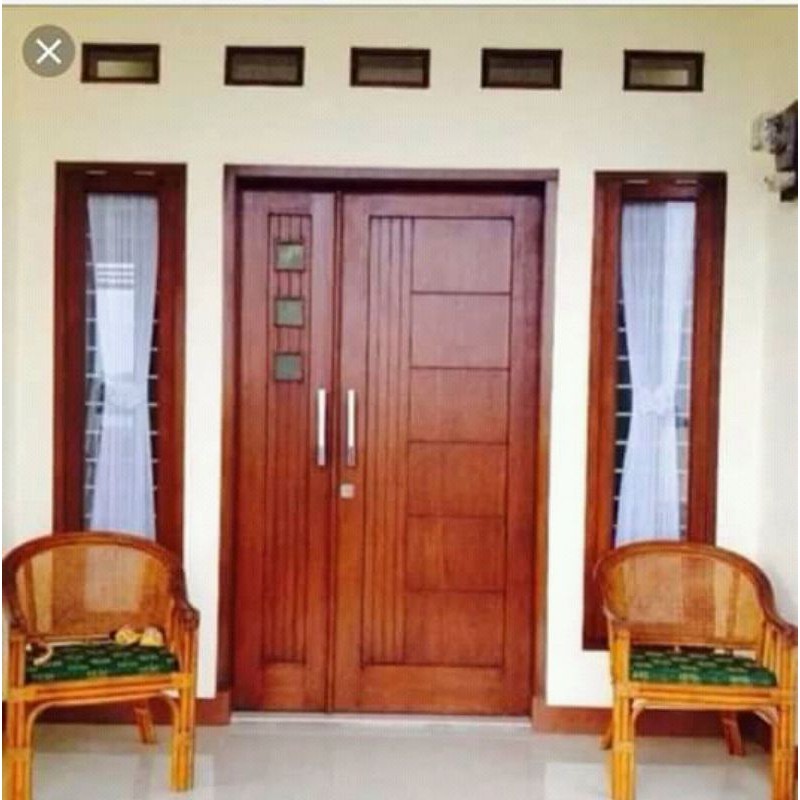 Jual Kusen pintu paketan 1 rumah kayu meranti oven | Shopee Indonesia