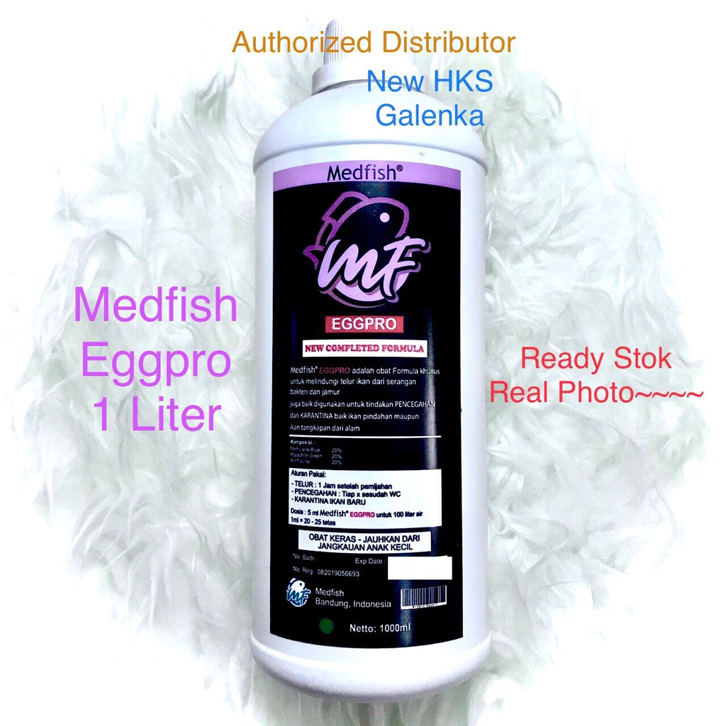 Jual Obat Ikan Medfish Eggpro 1000ml pelindung telor telur anti jamur ...