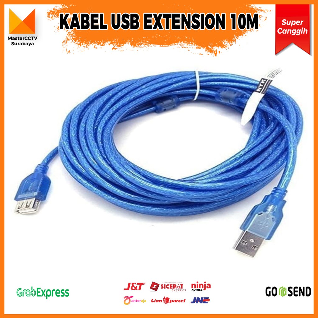Jual Kabel Usb Extension 10m Male To Female 10 Meter Usb Extention Shopee Indonesia 0340