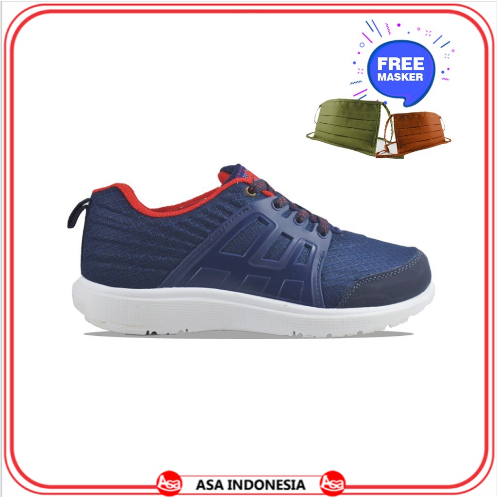 Jual TREKKERS Sneakers Pria SM-ASTRO Biru Tua-Merah - ASAindonesia ...