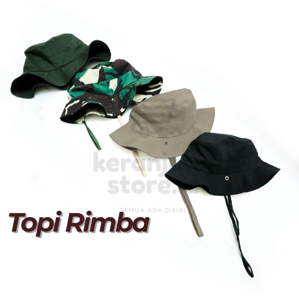 Jual Topi Rimba / Bucket Hat / Rimba Hat / Hiking Hat / Topi Hutan ...