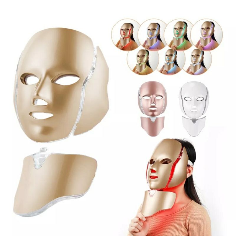 Jual Masker LED PDT LIGHT 7IN1 LED MASK Masker wajah PDT facial plus ...