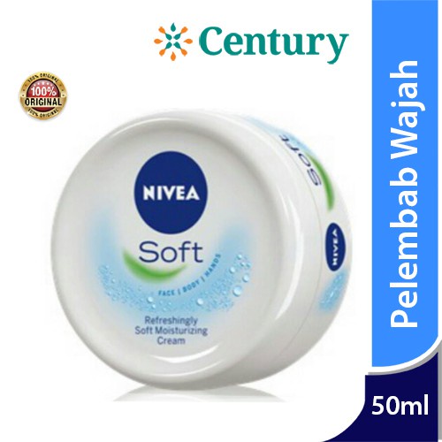 Jual Nivea Soft 50ml Pelembab Wajah Moisturizing Lotion Kulit