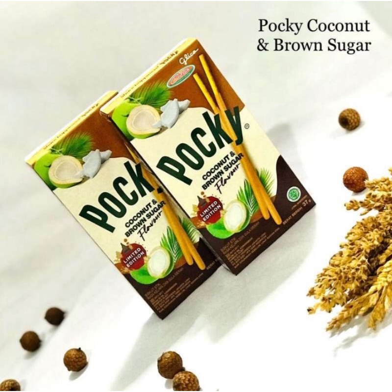 Jual Pocky Glico Coconut Brown Sugar Flavour Biskuit Stik Rasa