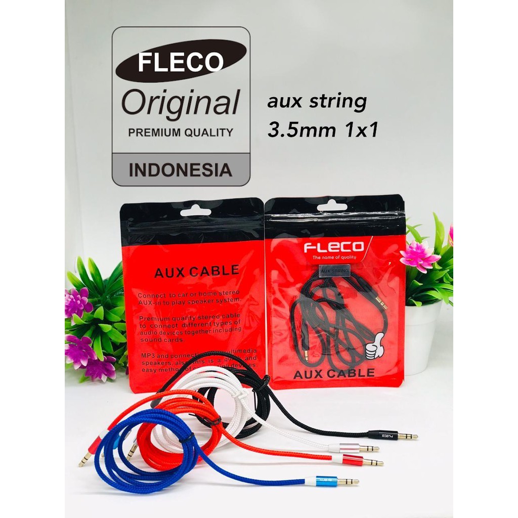 Jual KABEL AUDIO AUX STRING 3.5MM 1X1 ORIGINAL Kabel audio 1 in 1 ...