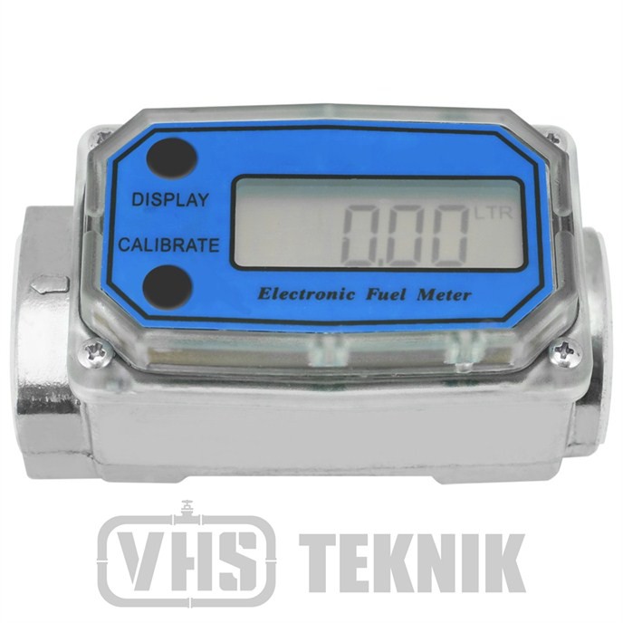 Jual Digital Turbine Flow Meter Flowmeter ALUMUNIUM 1 INCH DIESEL ...