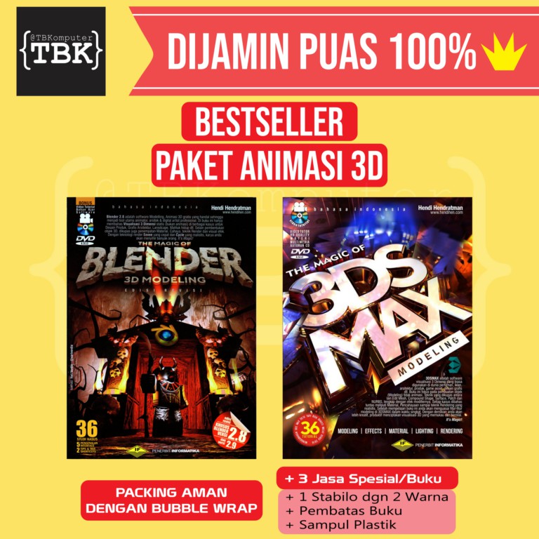 Jual PAKET BUKU ANIMASI 3D BLENDER 3D DAN 3DS MAX | Shopee Indonesia