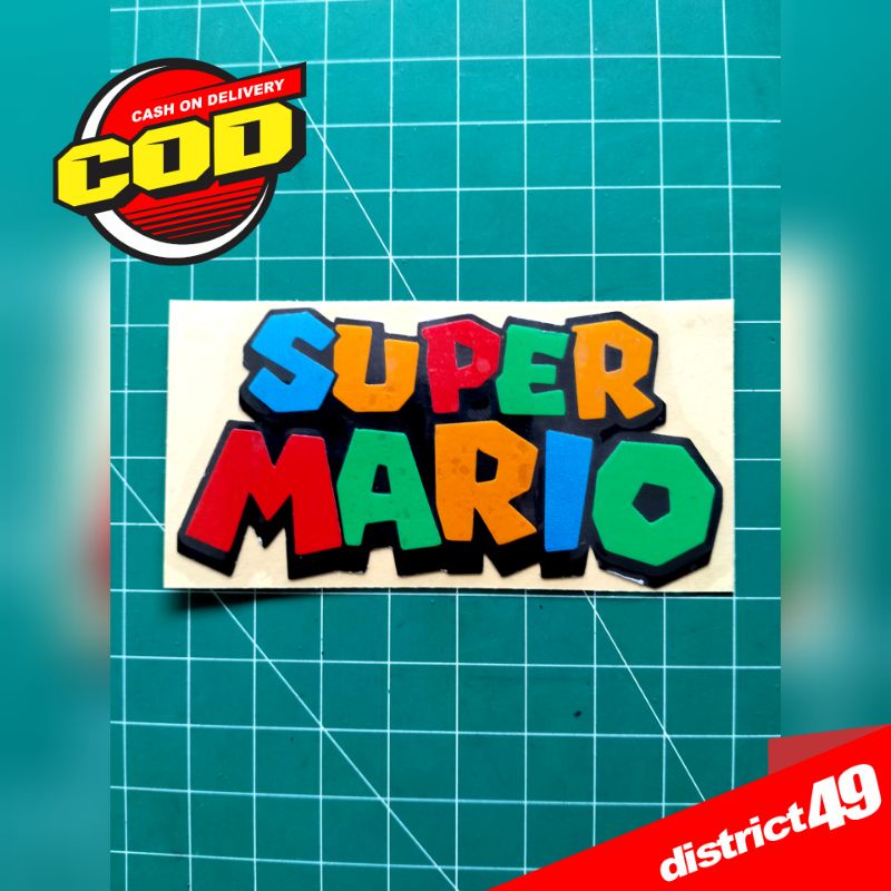 Jual Cutting sticker - Stiker cutting Super Mario - Stiker Super Mario