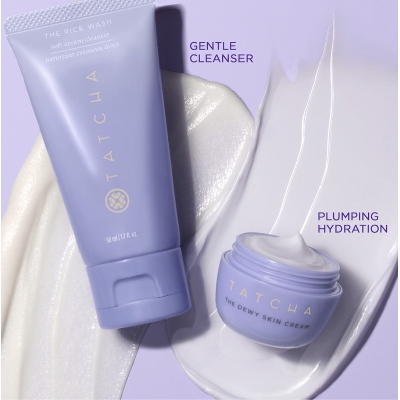 Jual Tatcha The Rice Wash & Dewy Skin Cream SET | Shopee Indonesia