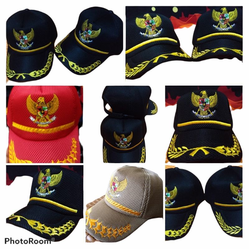 Jual Topi Double mess/Topi Garuda padi kapas/Topi Dinas | Shopee Indonesia