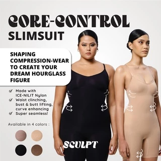 SCULPT Core-Control Slimsuit - Full-Bodysuit Corset Shapewear - Korset Pelangsing Full Body - XS-4XL - Nilit Mesh Technology