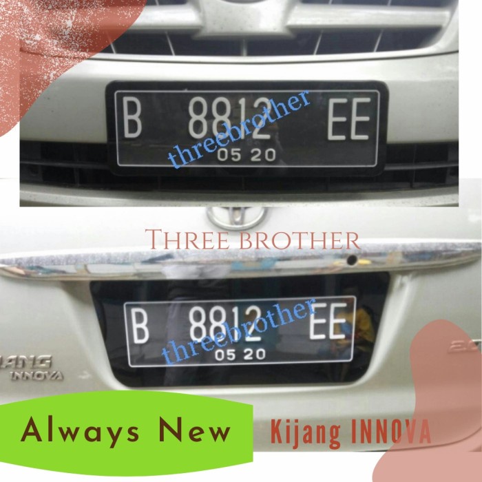 Akrilik Plat Innova: Sentuhan Mewah dan Modern untuk Kendaraan Kesayangan