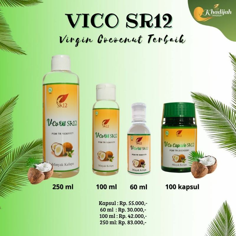 Jual Imun Boster Vico Sr Vico Minyak Kelapa Murni Virgin Coconut Oil Shopee Indonesia