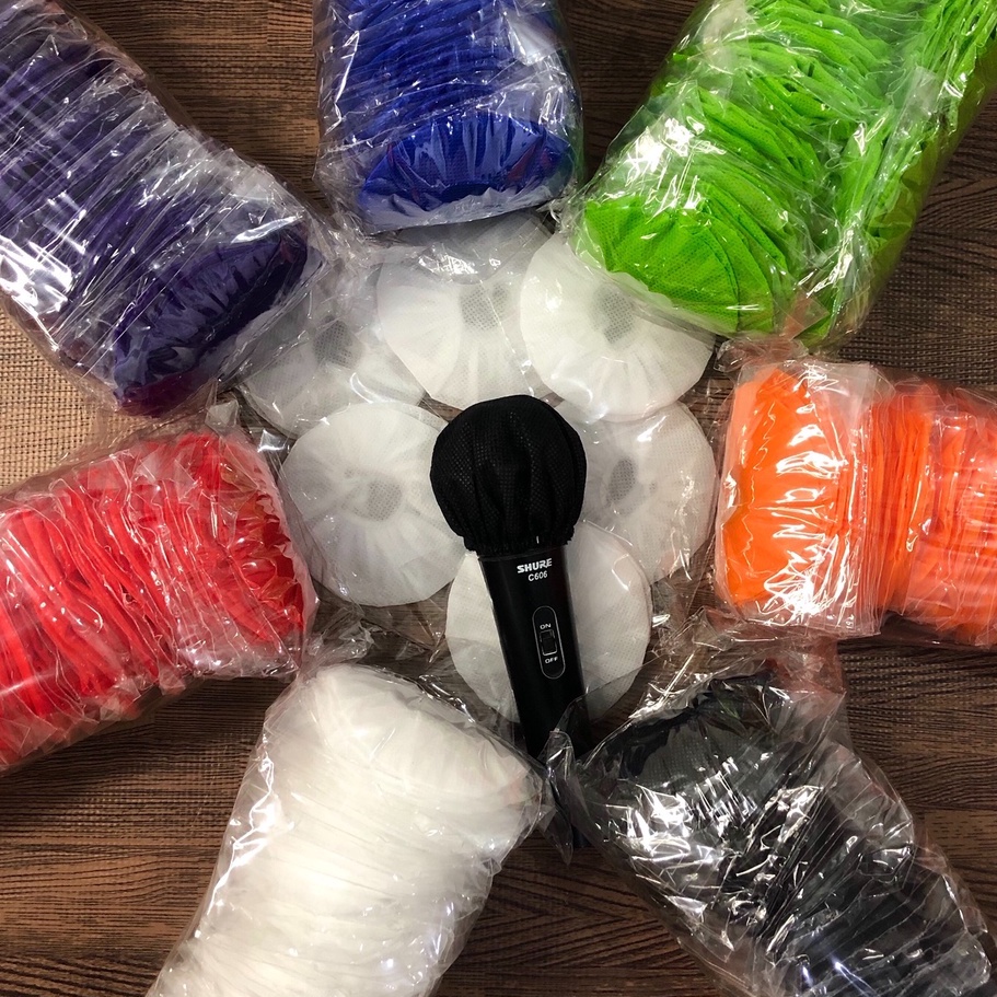 Disposable Microphone Covers - Dry Bulk Latex Mic Covers
