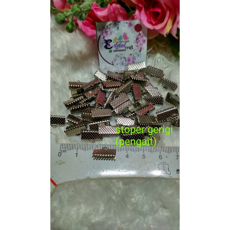 Jual 50pc stoper gerigi 1,3mm/penjepit gerigi | Shopee Indonesia