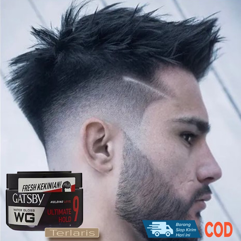 Jual Minyak Rambut Cowok Pria Efek Kaku Basah Tampak Tampilan Rambut ...