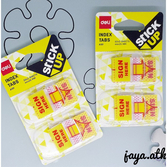 Jual STICKY NOTES STICK NOTES SIGN HERE TEMPEL PENANDA TANDA TANGAN ...