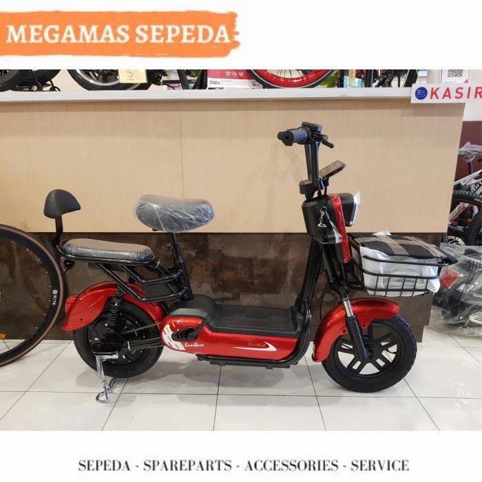 Jual SEPEDA LISTRIK MOTOR SUNRACE EXCELLENT MURAH AKI SELIS | Shopee