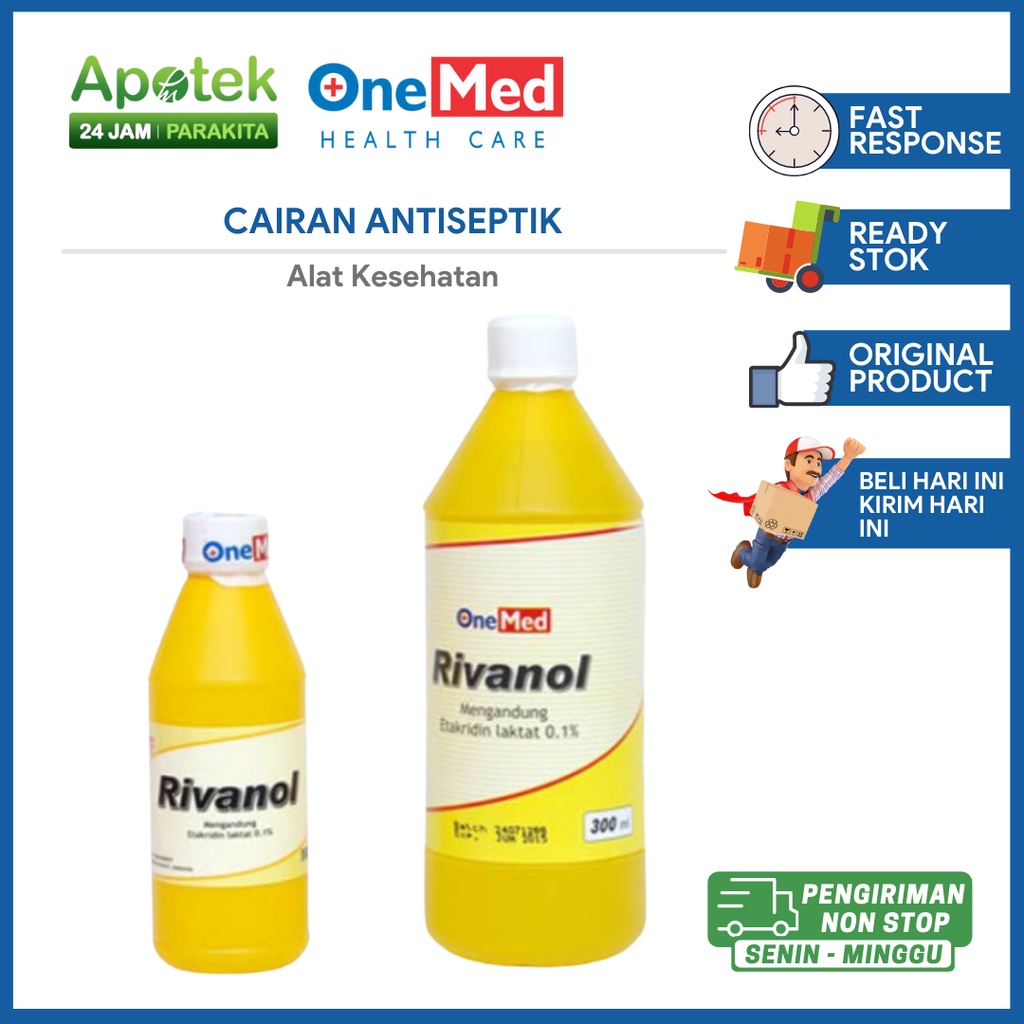 Jual Rivanol Cairan Antiseptik/ Untuk Kompres Luka/ Cairan Pembersih ...