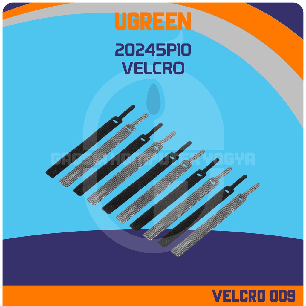 Jual Ugreen 20245P10 Cable Winder 140mm x 12mm Fixed Wire Ties Kabel