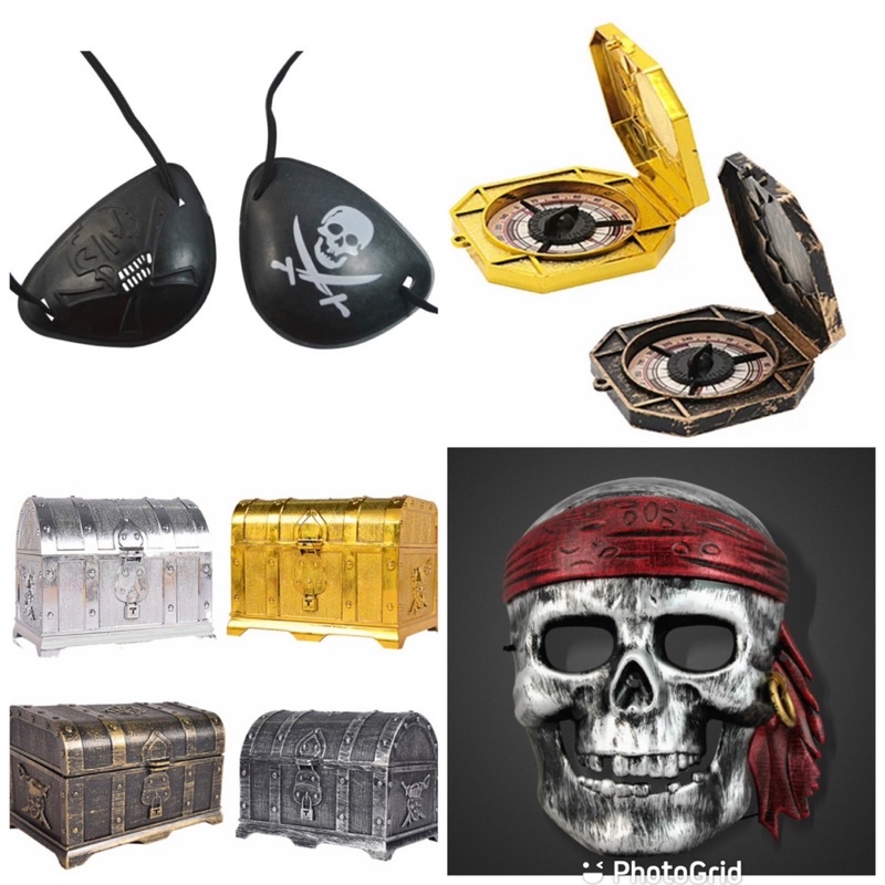 Jual perlengkapan kostum bajak laut / pirate props / penutup mata ...