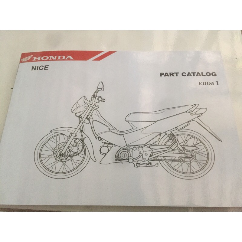 Jual buku part catalog honda nice 110 thailand cbu very rare item ...