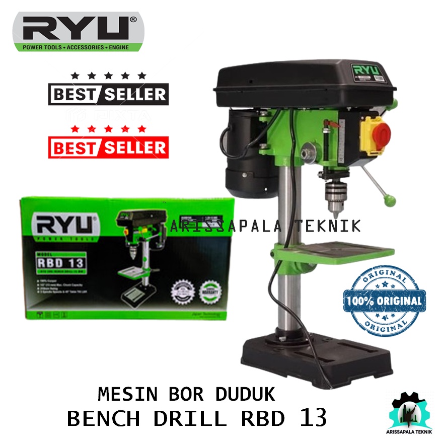 Jual Mesin Bor Duduk Tekiro Ryu Mm Bench Drill Rbd Rbd Mm Shopee Indonesia