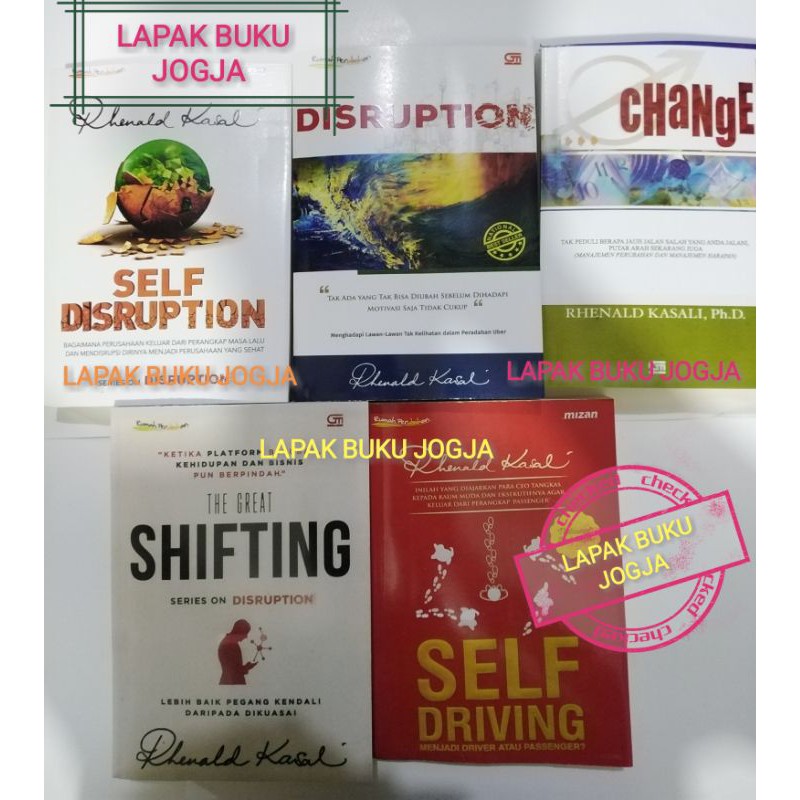 Jual Paket Buku Rhenaldi Kasali Self Diruption, Chage, The Great ...