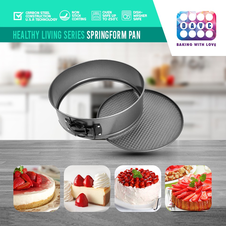 Jual Loyang Kue Bongkar Pasang Spring Form Ø 26 cm x 7.5 cm Living ...