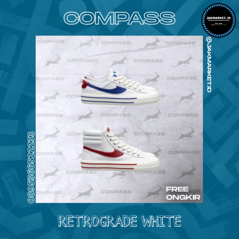 Jual [ORIGINAL] COMPASS RETROGRADE WHITE [BNIB] | Shopee Indonesia
